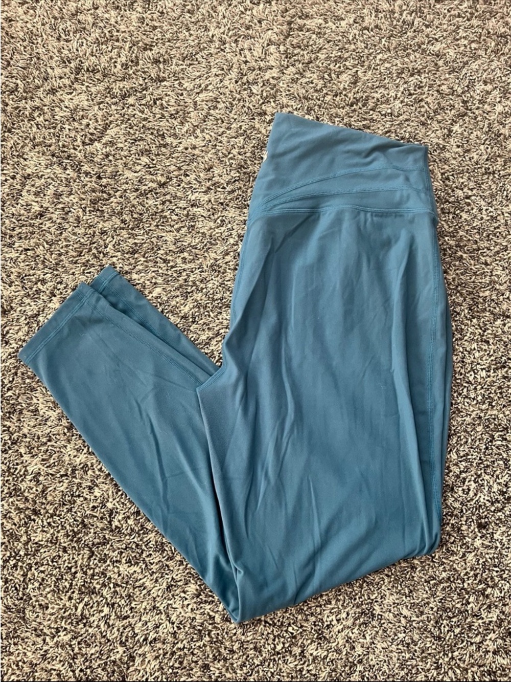 Buffbunny Collection Rosa Legging XXXL 3XL High Rise V-Waist Blue